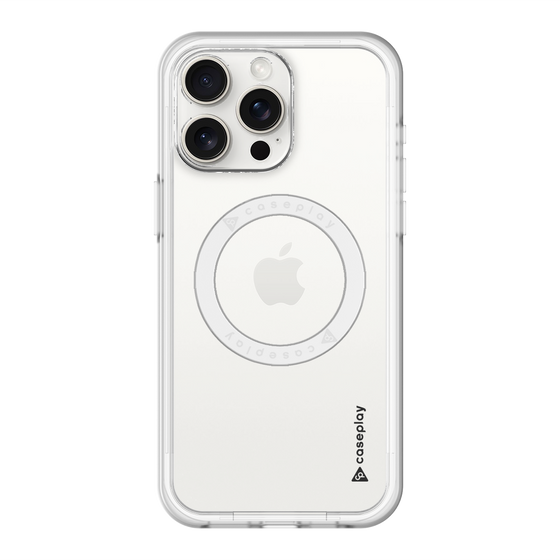 スリムプロテクションプレミアムケース with MagSafe［ オリジナル - caseplayロゴ - ブラック/B ］