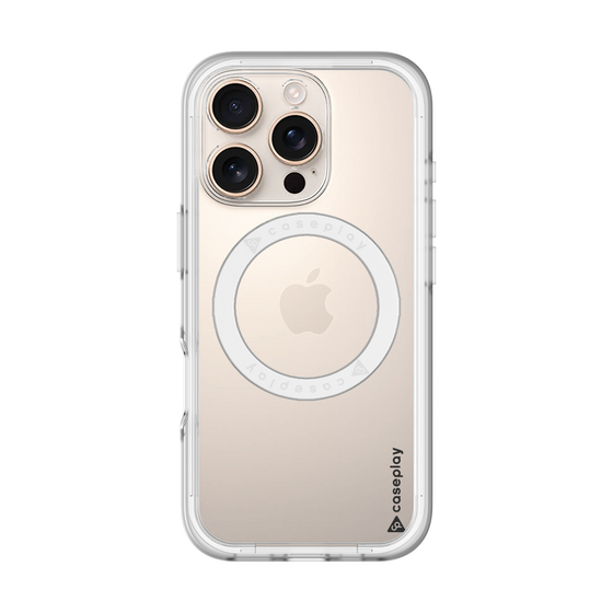 スリムプロテクションプレミアムケース with MagSafe［ オリジナル - caseplayロゴ - ブラック/B ］