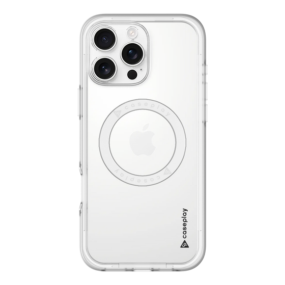スリムプロテクションプレミアムケース with MagSafe［ オリジナル - caseplayロゴ - ブラック/B ］