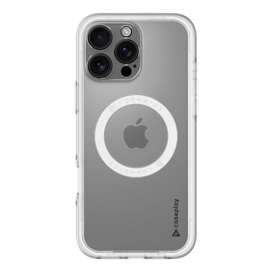 スリムプロテクションプレミアムケース with MagSafe［ オリジナル - caseplayロゴ - ブラック/B ］
