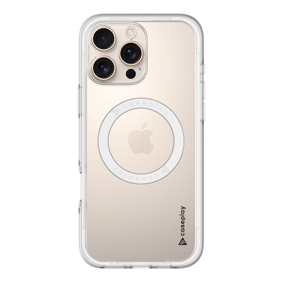 スリムプロテクションプレミアムケース with MagSafe［ オリジナル - caseplayロゴ - ブラック/B ］