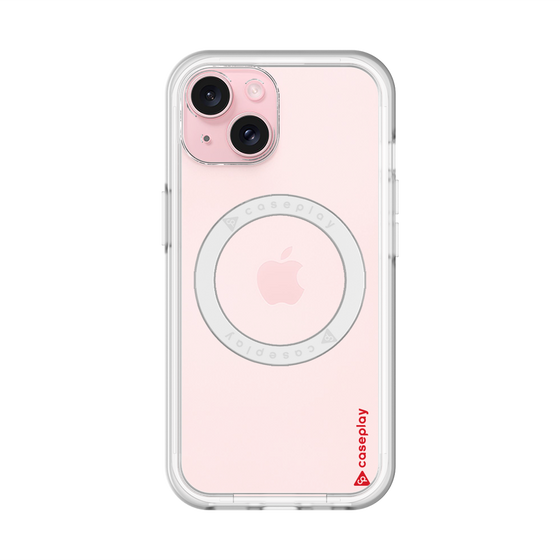 スリムプロテクションプレミアムケース with MagSafe［ オリジナル - caseplayロゴ - レッド/B ］