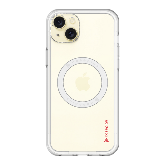 スリムプロテクションプレミアムケース with MagSafe［ オリジナル - caseplayロゴ - レッド/B ］
