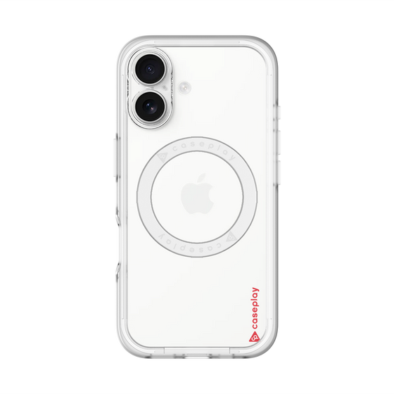 スリムプロテクションプレミアムケース with MagSafe［ オリジナル - caseplayロゴ - レッド/B ］