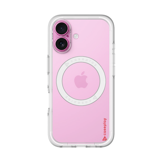 スリムプロテクションプレミアムケース with MagSafe［ オリジナル - caseplayロゴ - レッド/B ］