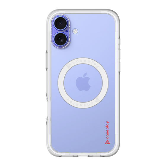 スリムプロテクションプレミアムケース with MagSafe［ オリジナル - caseplayロゴ - レッド/B ］