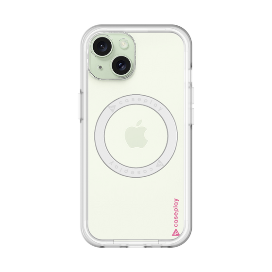 スリムプロテクションプレミアムケース with MagSafe［ オリジナル - caseplayロゴ - ピンク/B ］