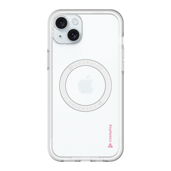 スリムプロテクションプレミアムケース with MagSafe［ オリジナル - caseplayロゴ - ピンク/B ］
