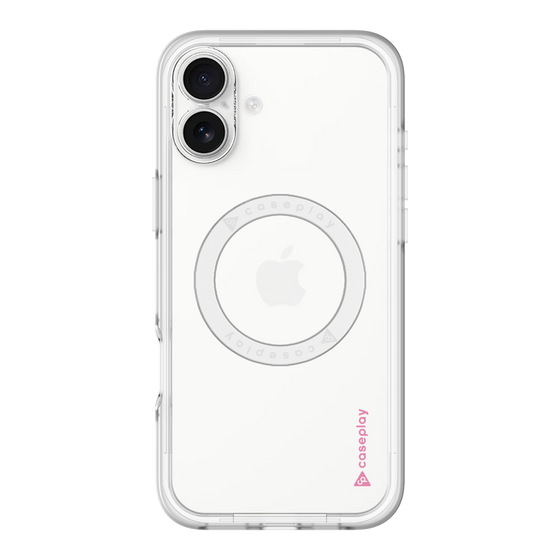 スリムプロテクションプレミアムケース with MagSafe［ オリジナル - caseplayロゴ - ピンク/B ］