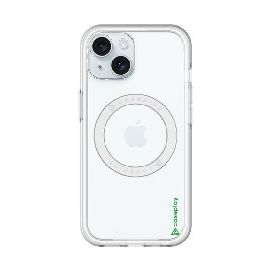 スリムプロテクションプレミアムケース with MagSafe［ オリジナル - caseplayロゴ - グリーン/B ］