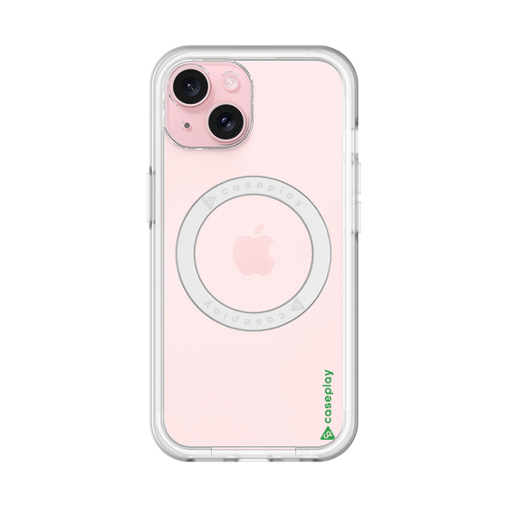 スリムプロテクションプレミアムケース with MagSafe［ オリジナル - caseplayロゴ - グリーン/B ］