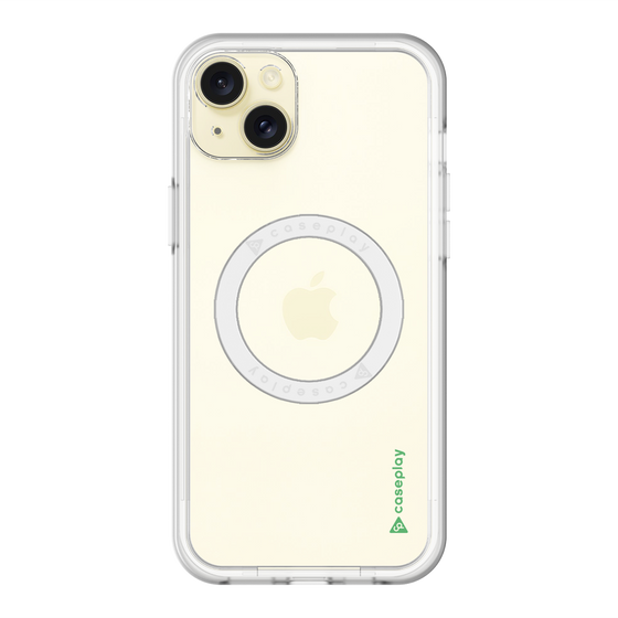 スリムプロテクションプレミアムケース with MagSafe［ オリジナル - caseplayロゴ - グリーン/B ］