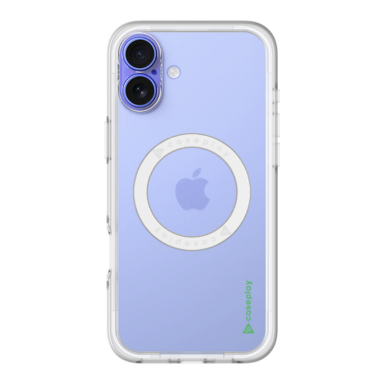 スリムプロテクションプレミアムケース with MagSafe［ オリジナル - caseplayロゴ - グリーン/B ］