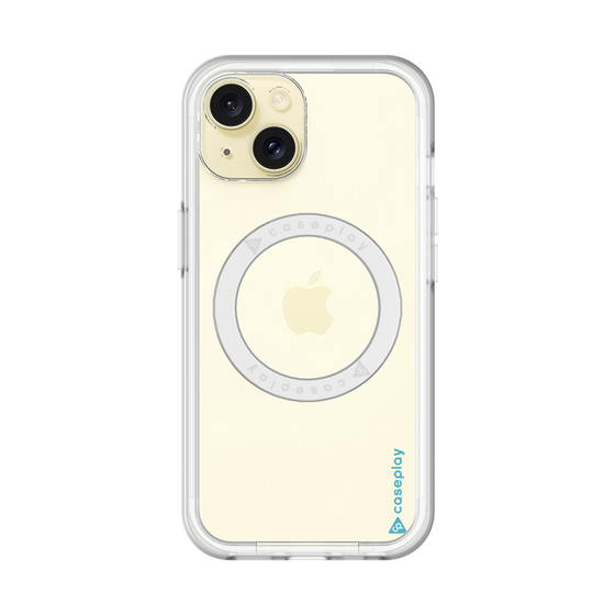 スリムプロテクションプレミアムケース with MagSafe［ オリジナル - caseplayロゴ - ライトブルー/B ］