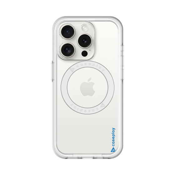 スリムプロテクションプレミアムケース with MagSafe［ オリジナル - caseplayロゴ - ブルー/B ］