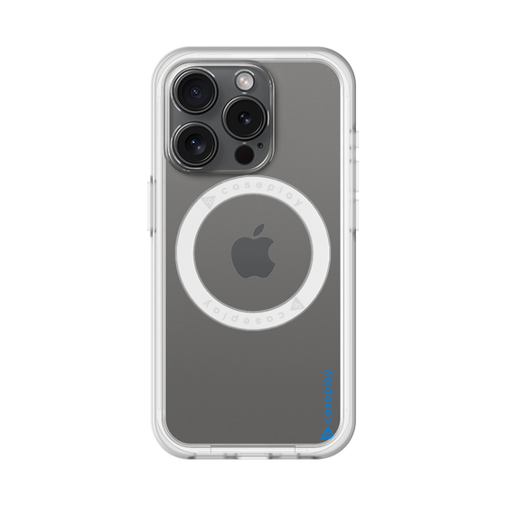 スリムプロテクションプレミアムケース with MagSafe［ オリジナル - caseplayロゴ - ブルー/B ］