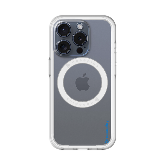 スリムプロテクションプレミアムケース with MagSafe［ オリジナル - caseplayロゴ - ブルー/B ］