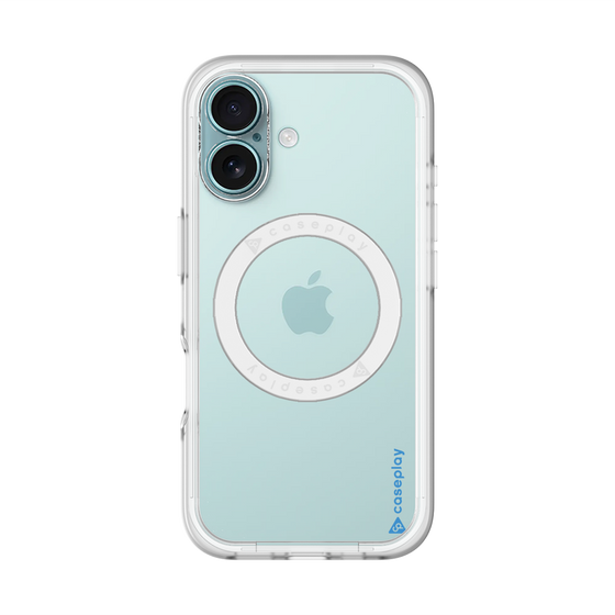 スリムプロテクションプレミアムケース with MagSafe［ オリジナル - caseplayロゴ - ブルー/B ］