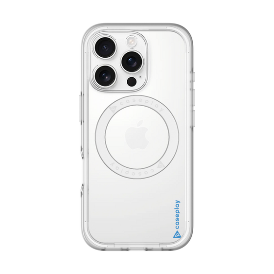 スリムプロテクションプレミアムケース with MagSafe［ オリジナル - caseplayロゴ - ブルー/B ］