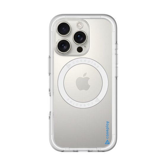 スリムプロテクションプレミアムケース with MagSafe［ オリジナル - caseplayロゴ - ブルー/B ］