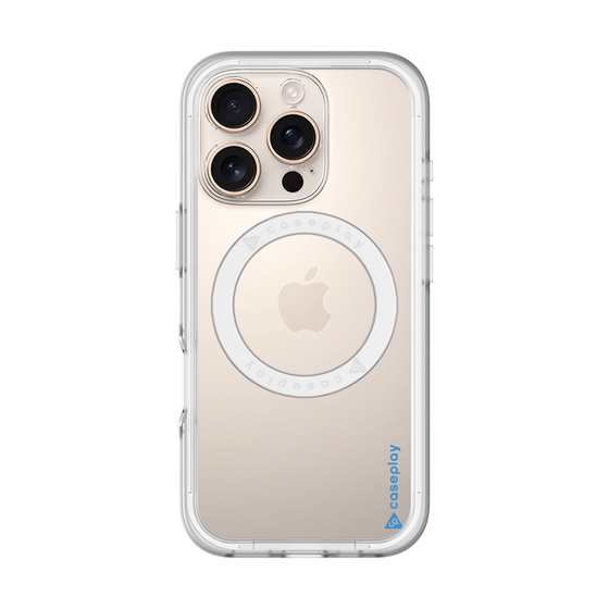 スリムプロテクションプレミアムケース with MagSafe［ オリジナル - caseplayロゴ - ブルー/B ］