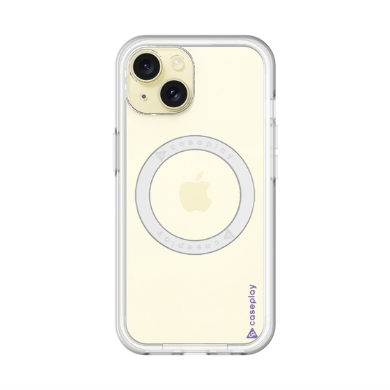 スリムプロテクションプレミアムケース with MagSafe［ オリジナル - caseplayロゴ - パープル/B ］