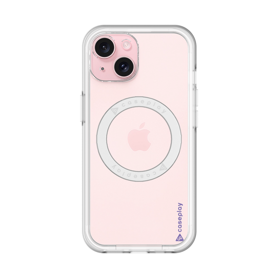 スリムプロテクションプレミアムケース with MagSafe［ オリジナル - caseplayロゴ - パープル/B ］