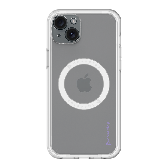 スリムプロテクションプレミアムケース with MagSafe［ オリジナル - caseplayロゴ - パープル/B ］