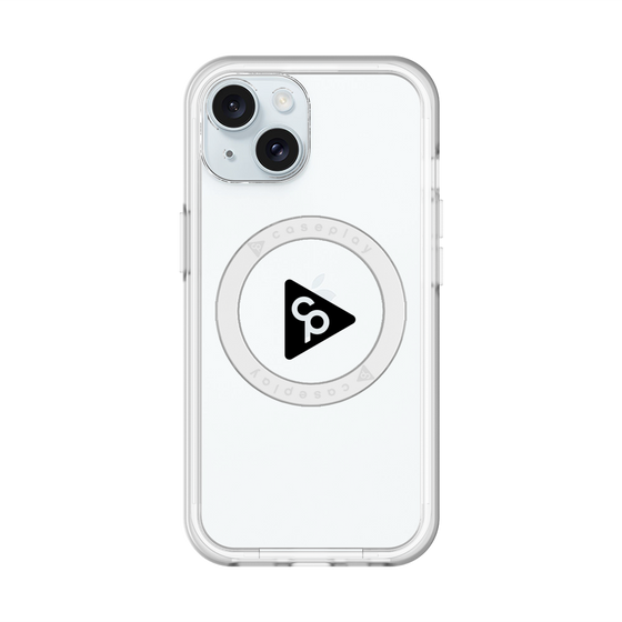 スリムプロテクションプレミアムケース with MagSafe［ オリジナル - caseplayロゴ - ブラック/C ］