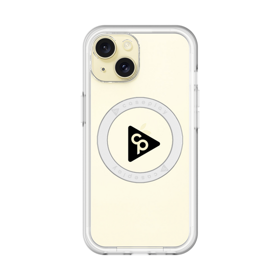 スリムプロテクションプレミアムケース with MagSafe［ オリジナル - caseplayロゴ - ブラック/C ］
