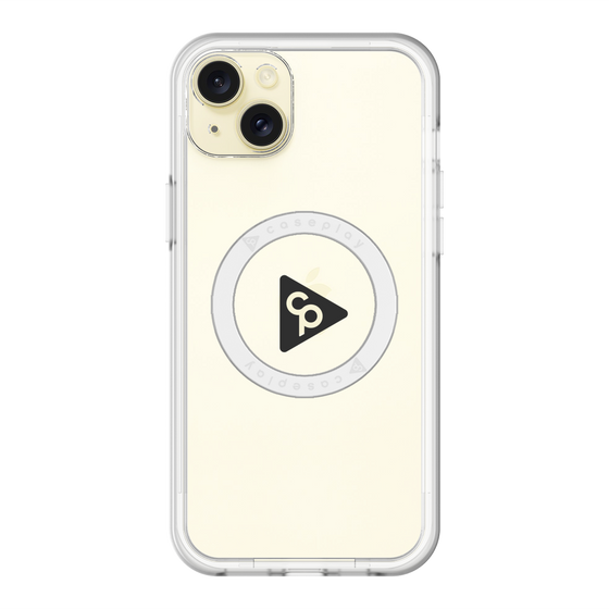 スリムプロテクションプレミアムケース with MagSafe［ オリジナル - caseplayロゴ - ブラック/C ］