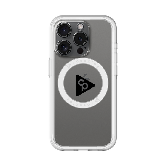 スリムプロテクションプレミアムケース with MagSafe［ オリジナル - caseplayロゴ - ブラック/C ］