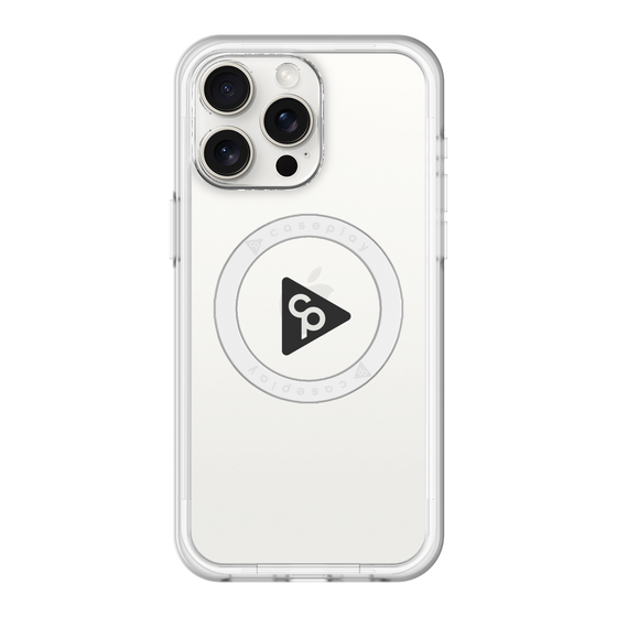 スリムプロテクションプレミアムケース with MagSafe［ オリジナル - caseplayロゴ - ブラック/C ］