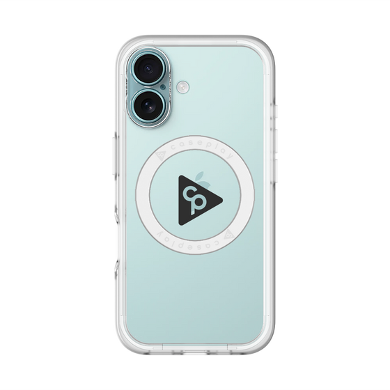 スリムプロテクションプレミアムケース with MagSafe［ オリジナル - caseplayロゴ - ブラック/C ］
