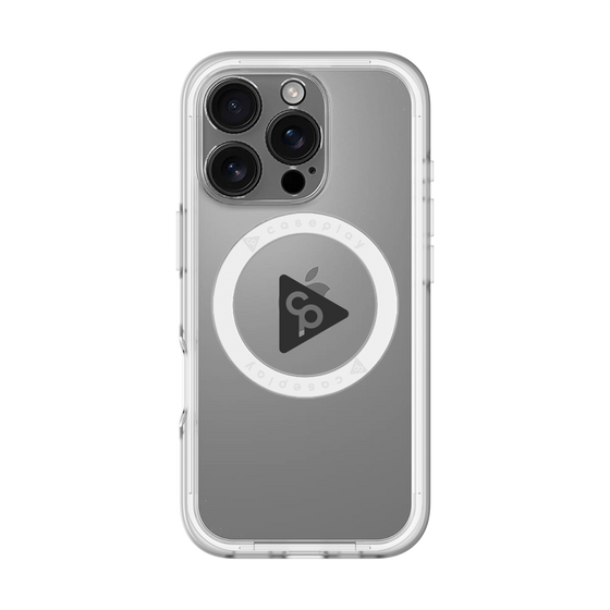 スリムプロテクションプレミアムケース with MagSafe［ オリジナル - caseplayロゴ - ブラック/C ］