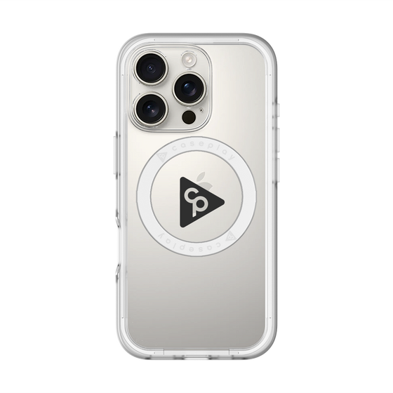 スリムプロテクションプレミアムケース with MagSafe［ オリジナル - caseplayロゴ - ブラック/C ］