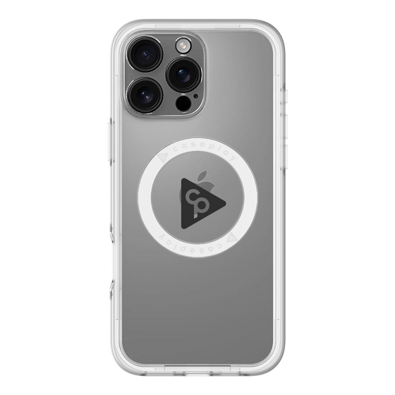 スリムプロテクションプレミアムケース with MagSafe［ オリジナル - caseplayロゴ - ブラック/C ］