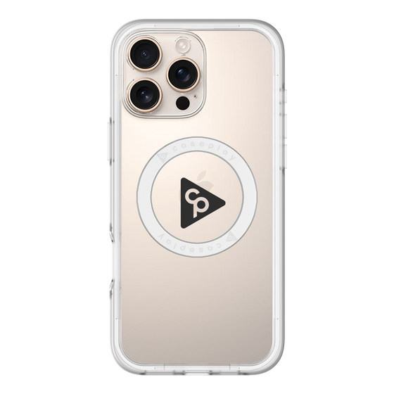 スリムプロテクションプレミアムケース with MagSafe［ オリジナル - caseplayロゴ - ブラック/C ］