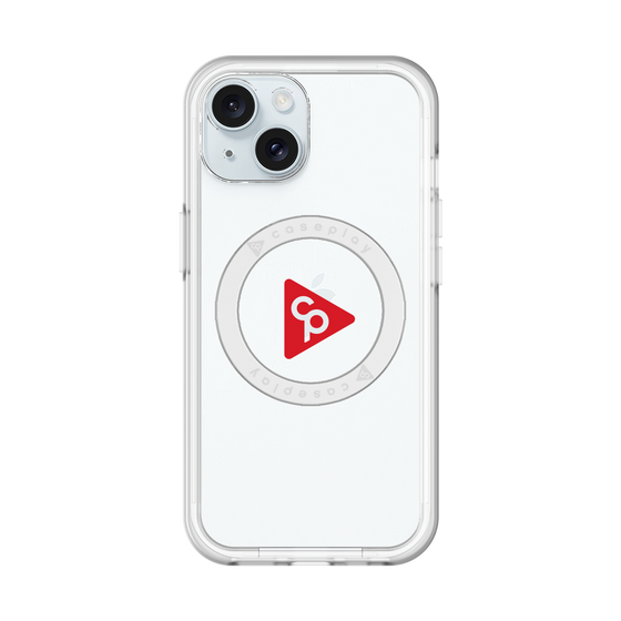 スリムプロテクションプレミアムケース with MagSafe［ オリジナル - caseplayロゴ - レッド/C ］