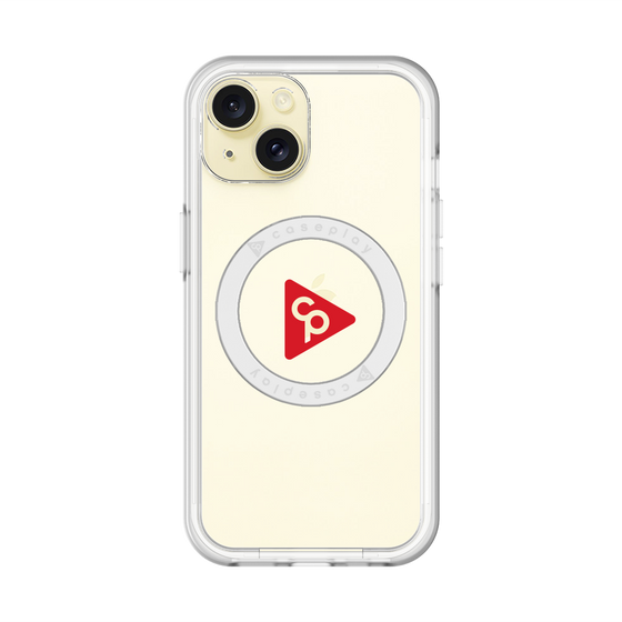 スリムプロテクションプレミアムケース with MagSafe［ オリジナル - caseplayロゴ - レッド/C ］