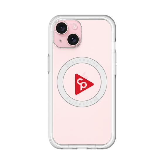 スリムプロテクションプレミアムケース with MagSafe［ オリジナル - caseplayロゴ - レッド/C ］
