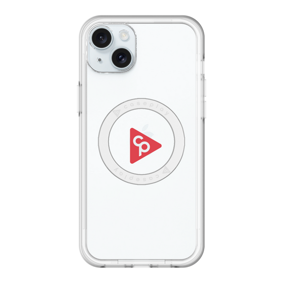 スリムプロテクションプレミアムケース with MagSafe［ オリジナル - caseplayロゴ - レッド/C ］