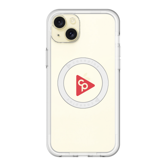 スリムプロテクションプレミアムケース with MagSafe［ オリジナル - caseplayロゴ - レッド/C ］