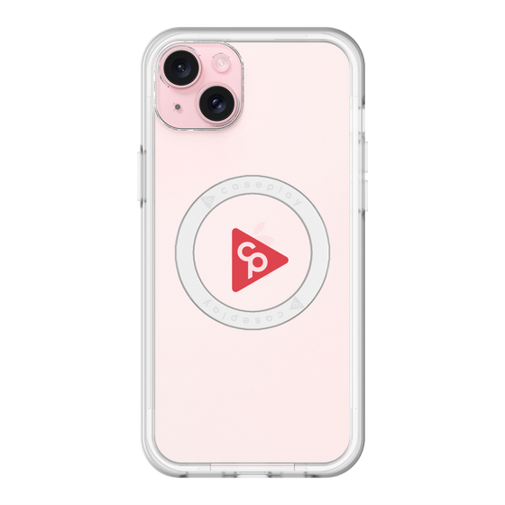 スリムプロテクションプレミアムケース with MagSafe［ オリジナル - caseplayロゴ - レッド/C ］