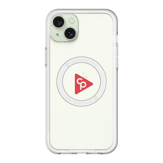 スリムプロテクションプレミアムケース with MagSafe［ オリジナル - caseplayロゴ - レッド/C ］