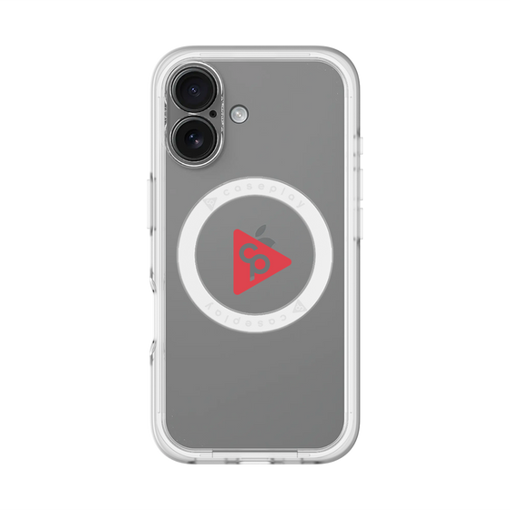 スリムプロテクションプレミアムケース with MagSafe［ オリジナル - caseplayロゴ - レッド/C ］