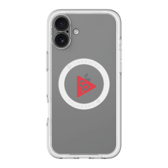 スリムプロテクションプレミアムケース with MagSafe［ オリジナル - caseplayロゴ - レッド/C ］