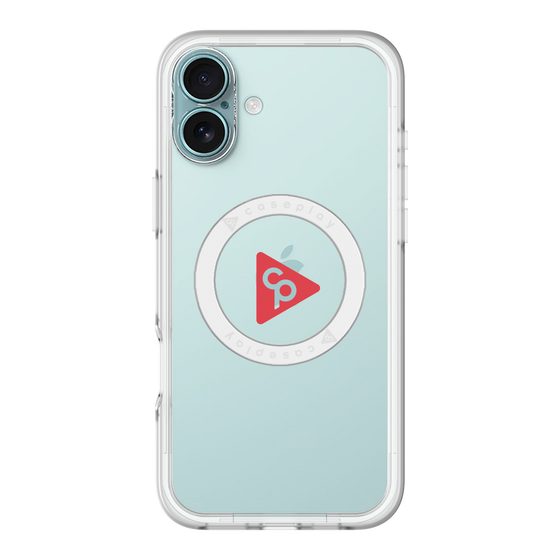 スリムプロテクションプレミアムケース with MagSafe［ オリジナル - caseplayロゴ - レッド/C ］