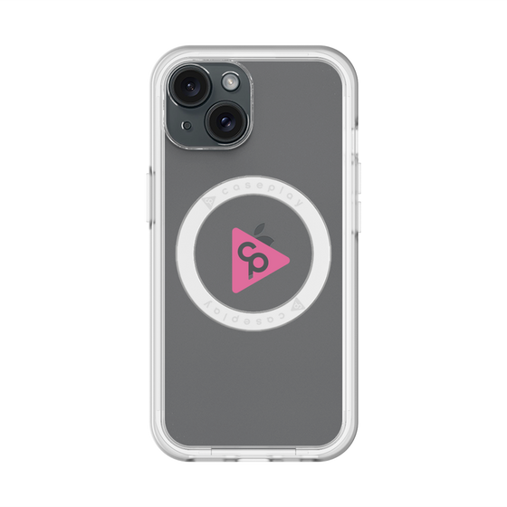 スリムプロテクションプレミアムケース with MagSafe［ オリジナル - caseplayロゴ - ピンク/C ］