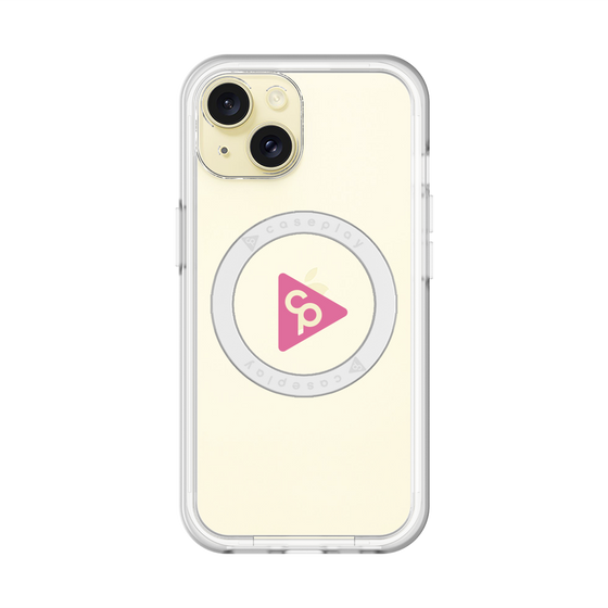 スリムプロテクションプレミアムケース with MagSafe［ オリジナル - caseplayロゴ - ピンク/C ］